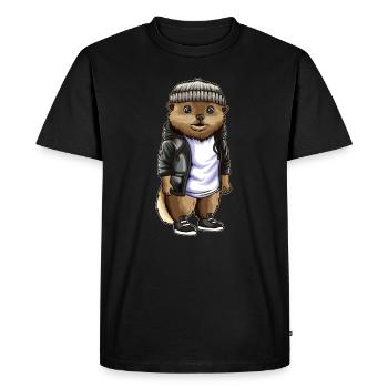 animaux de la forêt amis de la nature promenade en forêt randonnée - T-shirt Premium bio Homme - noir - Devant - Nico (187cm)
