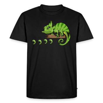Lizard Reptile Holder Gecko Lizard Lizard Lizard Design - Men's Premium Organic T-Shirt - black - Front - Nico (187cm)