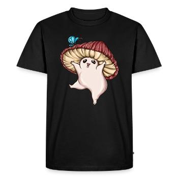Champignon mignon attrape des champignons papillon pour enfants - T-shirt Premium bio Homme - noir - Devant - Nico (187cm)
