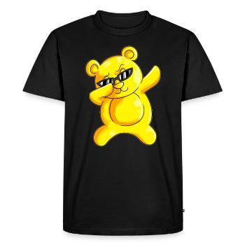 Dabbing Bears Outfit Bear Dab Dancing Nightgown - Men's Premium Organic T-Shirt - black - Front - Nico (187cm)