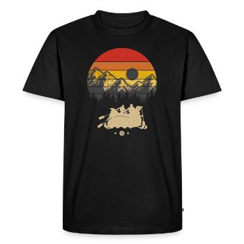 Stand Up Paddling Kayak Driver Retro Water Rat - Men's Premium Organic T-Shirt - black - Front - Nico (187cm)