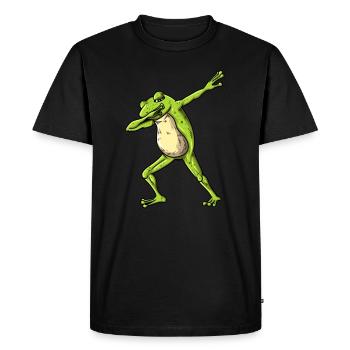 Dab Crapaud dansant dans l’étang de grenouilles Nature T-Shirt - T-shirt Premium bio Homme - noir - Devant - Nico (187cm)