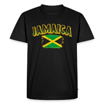 Jamaïque - T-shirt Premium bio Homme - noir - Devant - Nico (187cm)