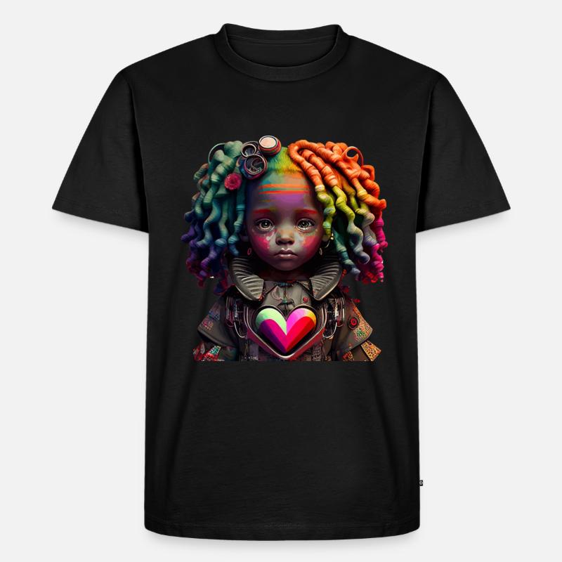 Fantasy Mädchen Geschenk - Männer Premium Bio T-Shirt - Schwarz