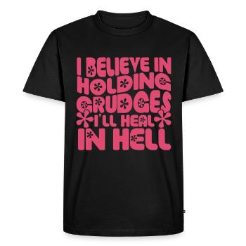I believe in guilt that I feel in hell - Men's Premium Organic T-Shirt - black - Front - Nico (187cm)