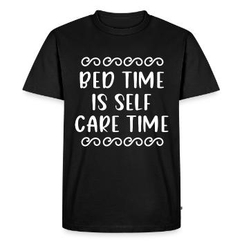 Bed Time Napetizer Self Care Sofa Bed - Men's Premium Organic T-Shirt - black - Front - Nico (187cm)