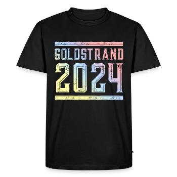 Sables d’Or 2024 Coloré - T-shirt Premium bio Homme - noir - Devant - Nico (187cm)