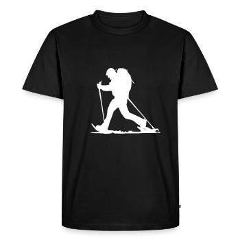 Raquette - T-shirt Premium bio Homme - noir - Devant - Nico (187cm)