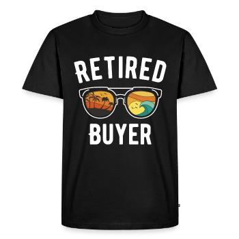 Retiree Beach Vacation Lunettes de soleil Conception graphique - T-shirt Premium bio Homme - noir - Devant - Nico (187cm)
