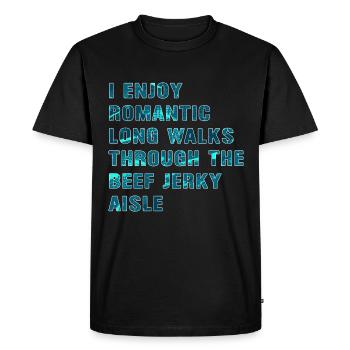 J’aime les promenades romantiques à travers le - T-shirt Premium bio Homme - noir - Devant - Nico (187cm)