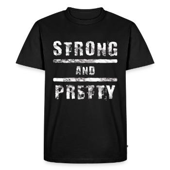 Strongman - T-shirt Premium bio Homme - noir - Devant - Nico (187cm)