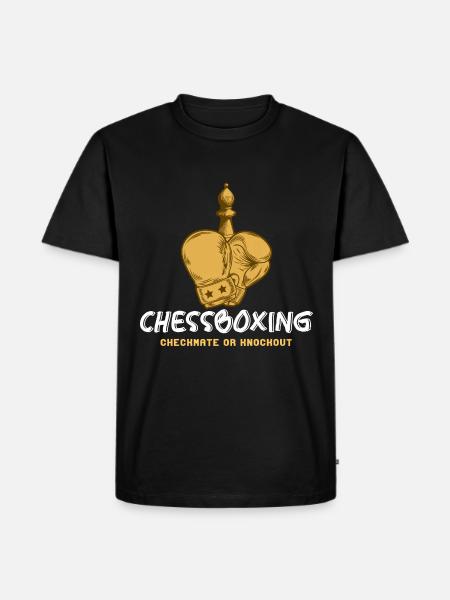 Schachboxen - Schachmatt Oder Knockout Schachboxen - Männer Premium Bio T-Shirt - Schwarz