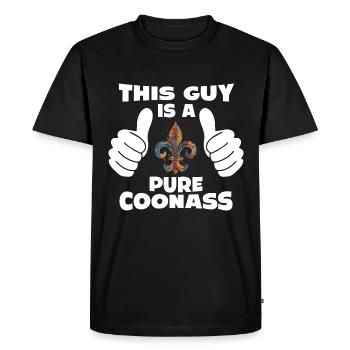 Ce gars est une pure fierté et un charisme de Coonass - T-shirt Premium bio Homme - noir - Devant - Nico (187cm)