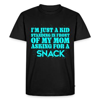 I'm just a child standing in front of my mother - Men's Premium Organic T-Shirt - black - Front - Nico (187cm)