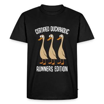 Canards Canard Élevage Canard Gardien Canard Maman - T-shirt Premium bio Homme - noir - Devant - Nico (187cm)
