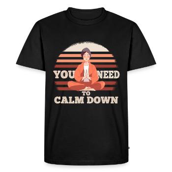 Chemise de Pâques Mignon Chick Dig Me - T-shirt Premium bio Homme - noir - Devant - Nico (187cm)