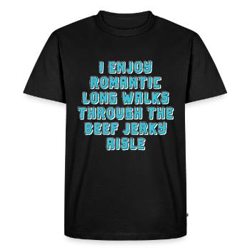 J’aime les promenades romantiques à travers le - T-shirt Premium bio Homme - noir - Devant - Nico (187cm)