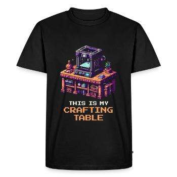 3D Printing Crafting Table | Print Bed Setup - Men's Premium Organic T-Shirt - black - Front - Nico (187cm)