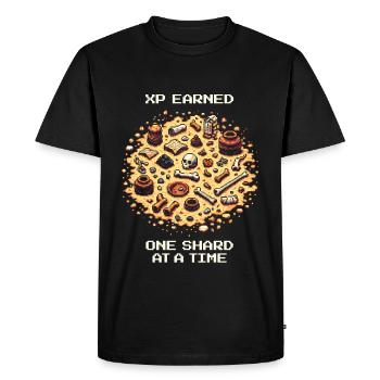 Fragment XP Pro | Archéologie Céramique Fouille - T-shirt Premium bio Homme - noir - Devant - Nico (187cm)
