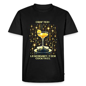 Cocktail légendaire | Fabriqué à la main au bar - T-shirt Premium bio Homme - noir - Devant - Nico (187cm)