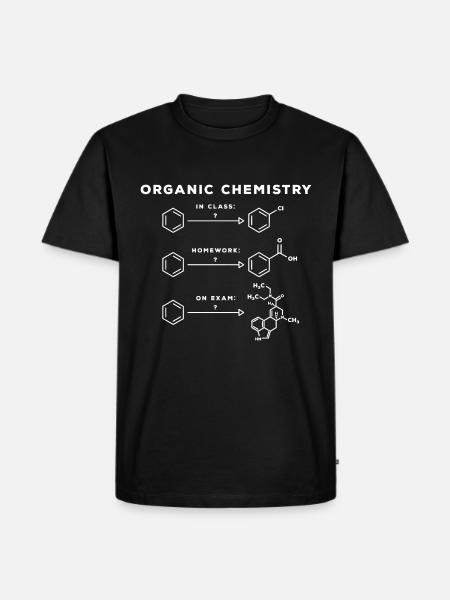 organic chemistry - Men's Premium Organic T-Shirt - black