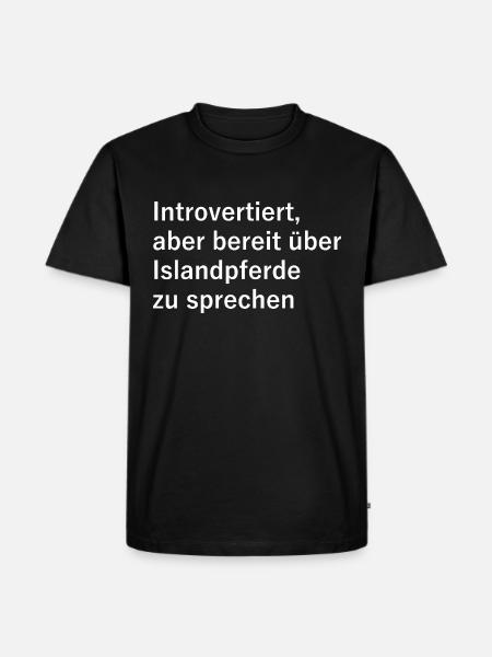 Islandpferde - Islandpferd - Männer Premium Bio T-Shirt - Schwarz