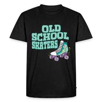 Talk Derby To Me Roller Derby Patins à roulettes - T-shirt Premium bio Homme - noir - Devant - Nico (187cm)