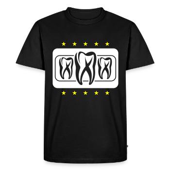 Icône de dentiste dentaire dentaire dentaire - T-shirt Premium bio Homme - noir - Devant - Nico (187cm)