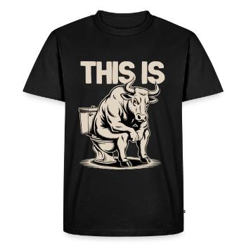 This Is Bullshit - Men's Premium Organic T-Shirt - black - Front - Nico (187cm)