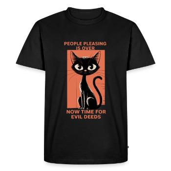 Fini de plaire aux gens - T-shirt Premium bio Homme - noir - Devant - Nico (187cm)