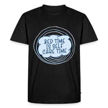 Bed Time Napetizer Self Care Sofa Bed - Men's Premium Organic T-Shirt - black - Front - Nico (187cm)