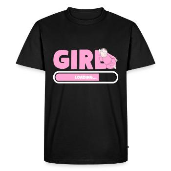 BABY GIRL LOADING Parents Grossesse - T-shirt Premium bio Homme - noir - Devant - Nico (187cm)