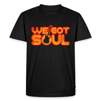 musique soul - T-shirt Premium bio Homme - noir - Devant - Nico (187cm)