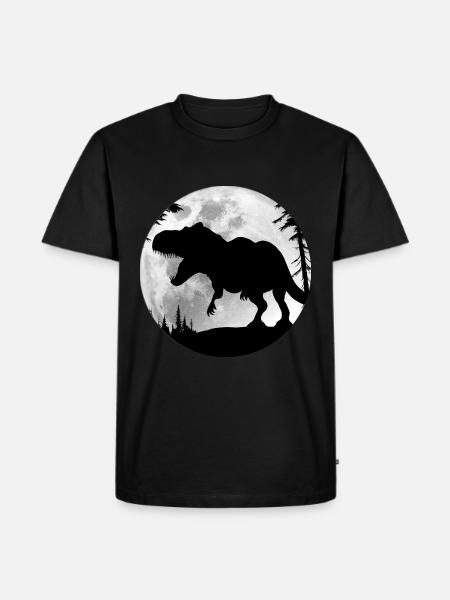 T-REX - Männer Premium Bio T-Shirt - Schwarz