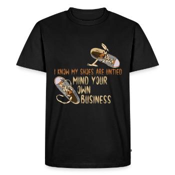 I know my shoes are open, but - Men's Premium Organic T-Shirt - black - Front - Nico (187cm)