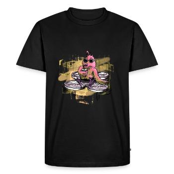 drone couleur oiseau rose 02 - T-shirt Premium bio Homme - noir - Devant - Nico (187cm)