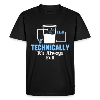 Technically, it's always crowded - - Men's Premium Organic T-Shirt - black - Front - Nico (187cm)