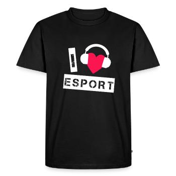 Joueurs Esport - T-shirt Premium bio Homme - noir - Devant - Nico (187cm)