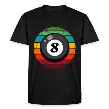 Bowling Ball Bowler - Men's Premium Organic T-Shirt - black - Front - Nico (187cm)