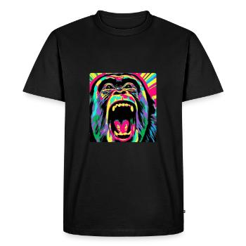 Jungle Spirit Embrace Inner Ape Appare - T-shirt Premium bio Homme - noir - Devant - Nico (187cm)