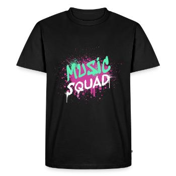 Groupe de musique Professeur de musique Musicien - T-shirt Premium bio Homme - noir - Devant - Nico (187cm)