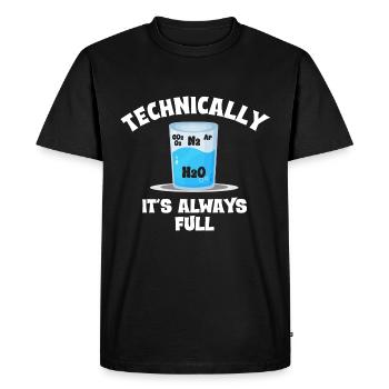 Technically, it's always crowded - - Men's Premium Organic T-Shirt - black - Front - Nico (187cm)