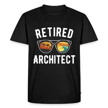 Lunettes Beachy pour architectes à la retraite - T-shirt Premium bio Homme - noir - Devant - Nico (187cm)