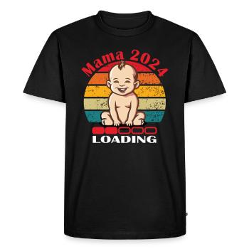 Mama 2024 Chargement - T-shirt Premium bio Homme - noir - Devant - Nico (187cm)