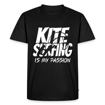 Kitesurf Kitesurfer Kitesurfer Surf Outfit Cadeau - T-shirt Premium bio Homme - noir - Devant - Nico (187cm)