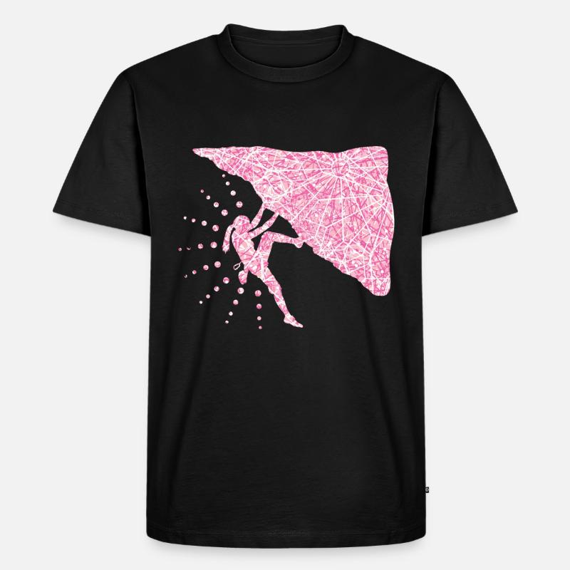 Berge besteigen Mama - Männer Premium Bio T-Shirt - Schwarz