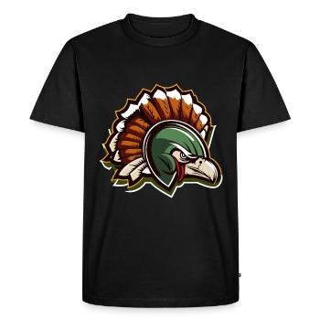 Gobble and Tackle Thanksgiving Football américain - T-shirt Premium bio Homme - noir - Devant - Nico (187cm)