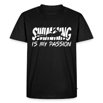 NAGER - T-shirt Premium bio Homme - noir - Devant - Nico (187cm)