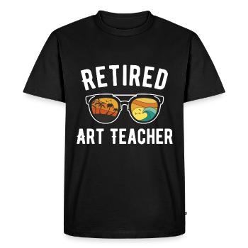 L’aventure artistique d’un enseignant à la retraite sur - T-shirt Premium bio Homme - noir - Devant - Nico (187cm)