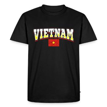 Vietnam - T-shirt Premium bio Homme - noir - Devant - Nico (187cm)